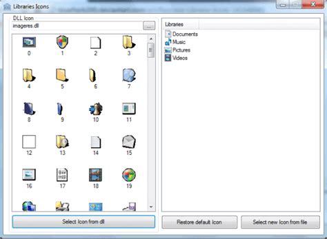 Change Windows 7 Library Icons With Library Icons Changer Ghacks Tech