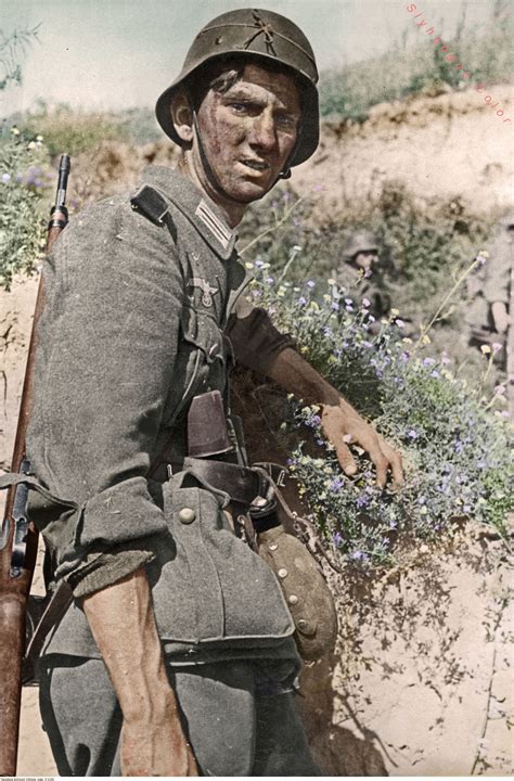 german soldier eastern front r colorization