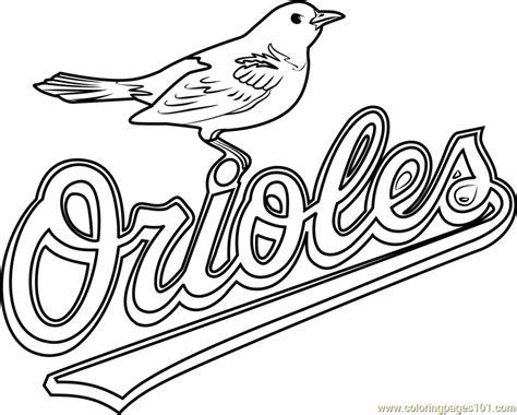 1947 musically logo 3d models. Baltimore Orioles Logo Coloring Page for Kids - Free MLB ...
