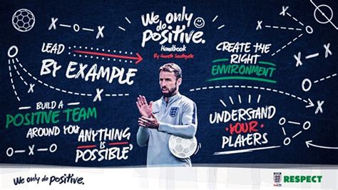 Respect We Only Do Positive Handbook By Gareth Southgate