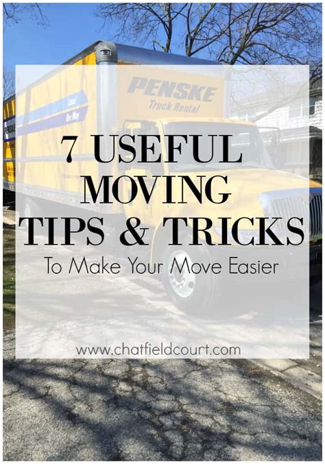 7 Helpful Moving Tips And Tricks Chatfield Court Moving Tips