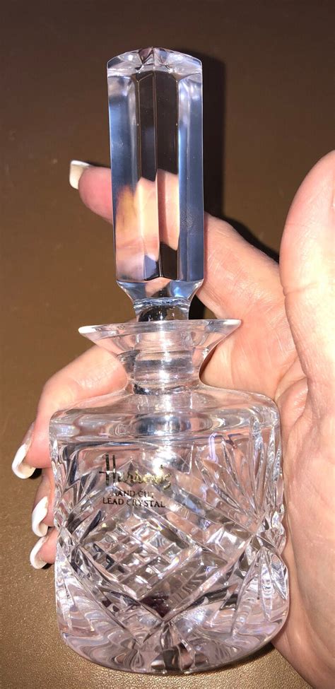 Vintage Crystal Perfume Bottle Vintage Cut Crystal Perfume Etsy