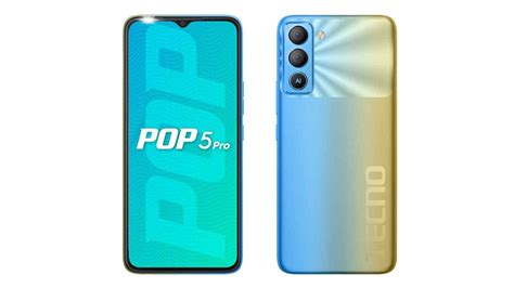 Tecno Pop 5 Pro With 6000mah Battery 8mp Dual Rear Camera Launched In