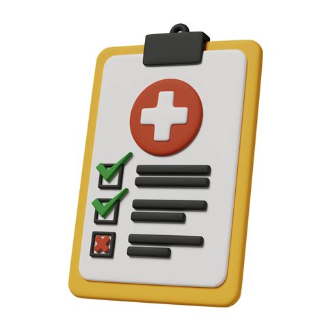 Medical report 3d illustration 21186917 PNG