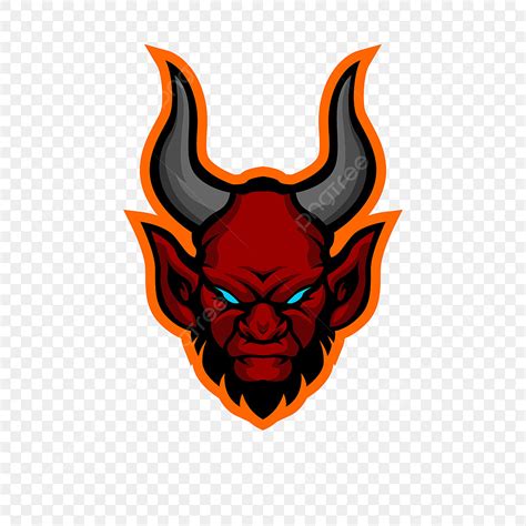 Mascotte Tête De Diable Rouge Logo E Sports Png Vecteur Symbole