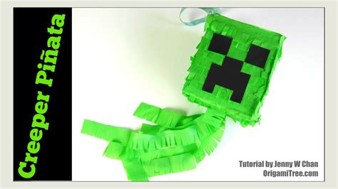 Paper Crafts How To Make A Piñata Diy Minecraft Creeper Piñata Youtube