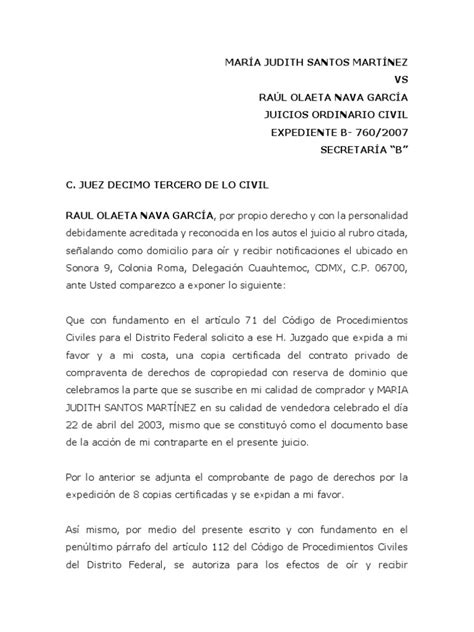 Solicitud De Copias Certificadas Pdf México Información Del Gobierno