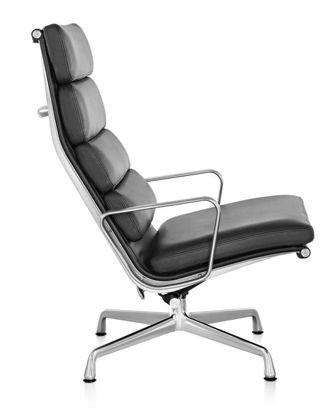 2002 herman miller eames aluminum group soft pad management low desk chair gray. Herman Miller Eames® Soft Pad Chair - Lounge Chair - GR ...