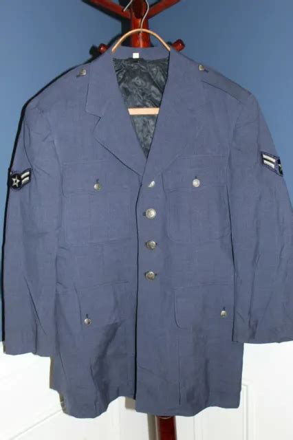 Original Early Vietnam War Us Air Force Blue Wool Uniform Jacket W