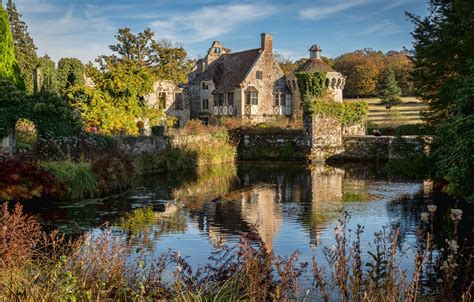 Wallpaper Landscape Nature Pond Castle England Kent Mansion