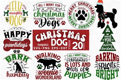 Christmas Dog Svg Bundle Dog Svg Bundle Graphic By Designs Dark