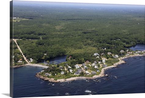 Fortunes Rocks Biddeford Maine Usa Aerial Photograph Wall Art