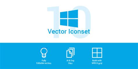 10k Windows 10 Vector Icons Bypeople