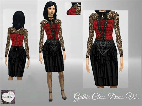 Gothic Class Dress V2 The Sims 4 Catalog