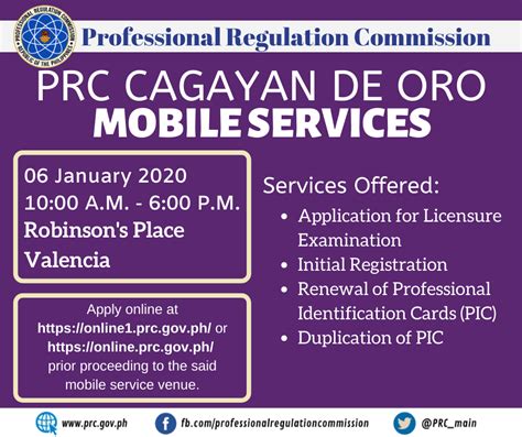 Mobile Service CDO Png Professional Regulation Commission