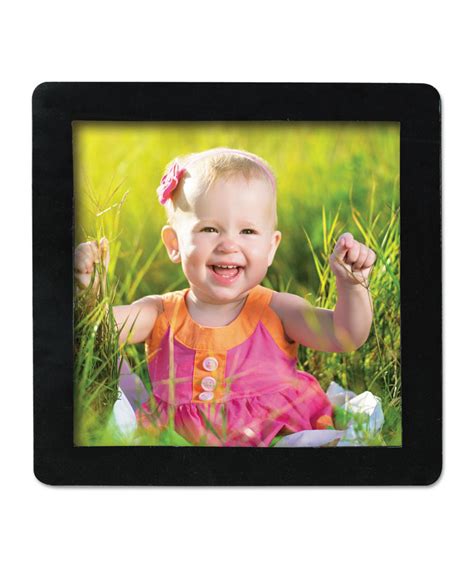 Magnetic Picture Frames Black 4 X 4 4pack