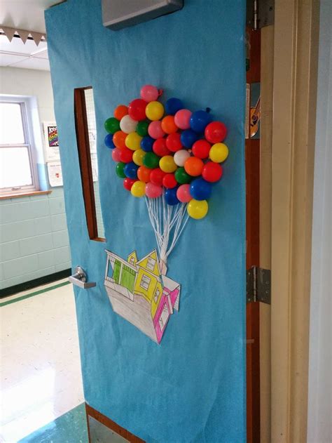 Classroom Door Decor For Spring Up Disney Pixar