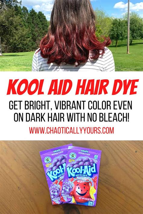 How To Make Kool Aid Hair Dye Chaotically Yours