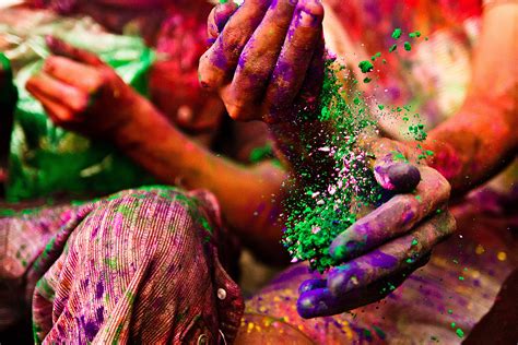 13 Färgglada Bilder Av Holi Festival I Indien