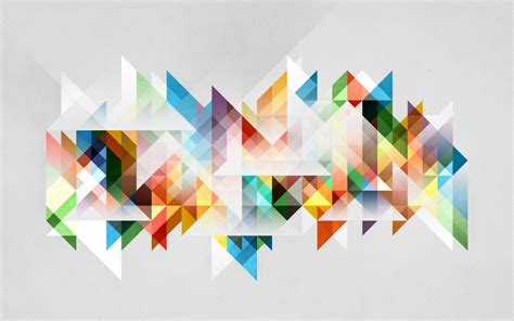 Wallpaper Ilustrasi Abstrak Simetri Segi Tiga Lingkaran Seni