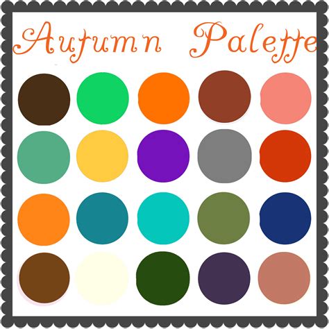 Color Palette Autumn — Tiffany Cook Style