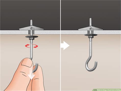 This hook has a 30 lb. How to hang something on concrete ceiling without drilling ...