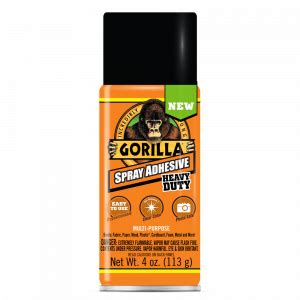 Great for use on vertical surfaces. Gorilla 4oz Spray Mockup | Gorilla Glue | Gorilla Glue