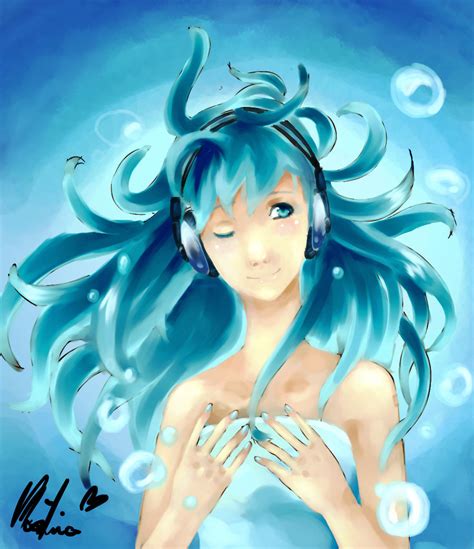 Hatsune Miku Underwater By Toryonodoroppu On Deviantart