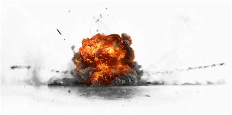 Explosion With Fire And Dark Smoke Png Image Purepng Free