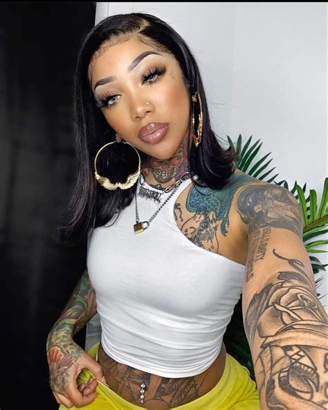 Pinterest Dy🍑 In 2020 Black Girls With Tattoos Stylist Tattoos Baddie Hairstyles