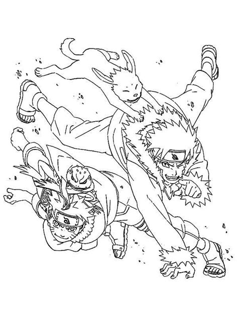 Uzumaki Naruto And Sennin Naruto Coloring Page Download