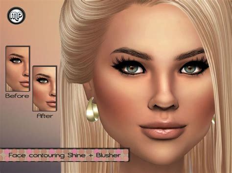 Tsrmp Face Contouringblush The Sims 4 Cc Sims 4 Makeup The Sims