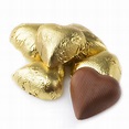 Gold Foiled Milk Chocolate Hearts • Chocolate Candy Delights • Bulk ...