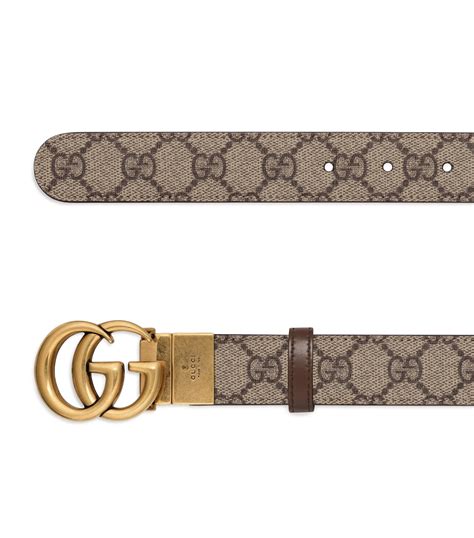Womens Gucci Neutrals Gg Marmont Reversible Belt Harrods Uk