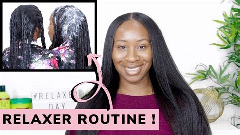Relaxer Routine How I Relax My Hair Relaxed Hair Youtube