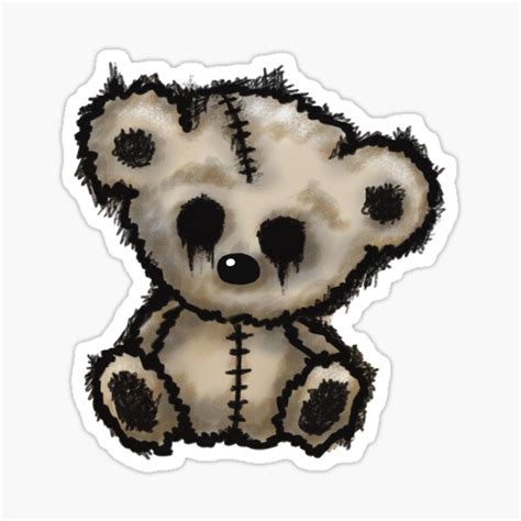 Simple Emo Scary Teddy Bear Simple Emo Scary Easy Drawings Bmp Extra