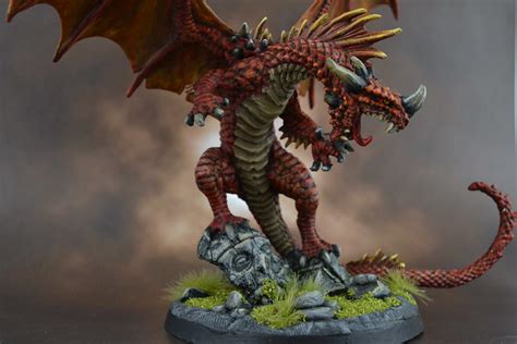 89001 Pathfinder Red Dragon Actually Red Show Off Painting