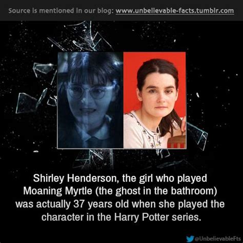 Shirley Henderson The Girl Who Played Moaning Myrtle The Ghost In The Bathroom Was Actually