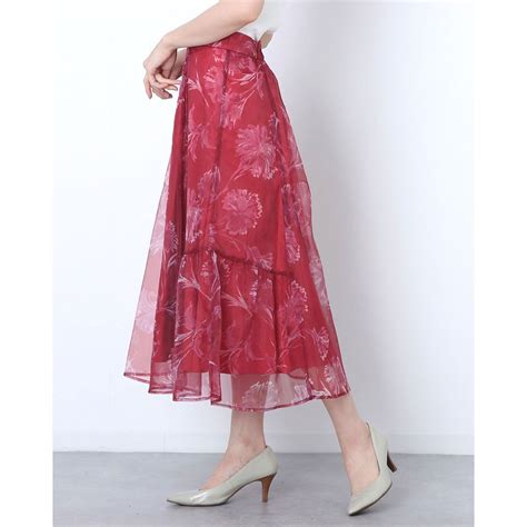 リランドチュール rirandture オーガンフラワーアシメスカート （ピンク） ファッション通販 fashion walker