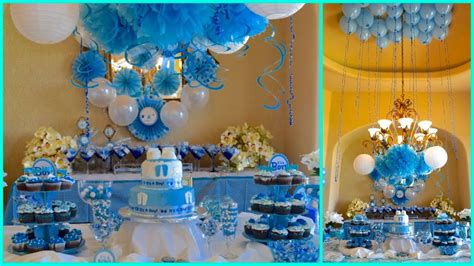 Baby Shower Ideas For Boy Blue Theme Youtube