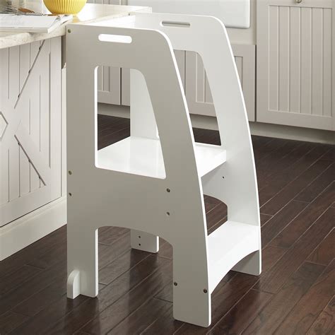 Household Helper 2 Step Manufactured Wood Step Up Kitchen Step Stool