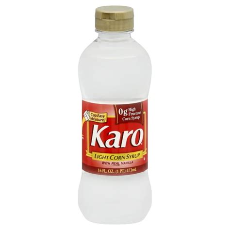 Karo Light Corn Syrup With Real Vanilla 16 Fl Oz