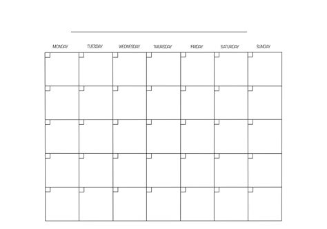 Full Size Printable Monthly Calendars Free Printable Calendar That