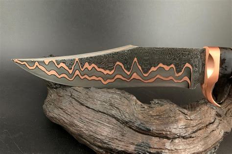 Watch How This Breathtaking Copper Damascus Knife Is Forged From Start