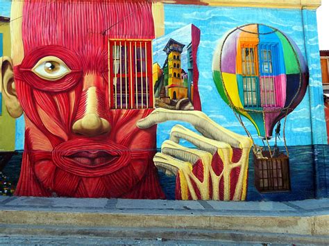 Mural Porteño Valparaiso Chile Street Art Graffiti Art Art