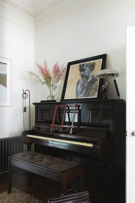 beautiful dark upright piano heartandhome piano living rooms piano