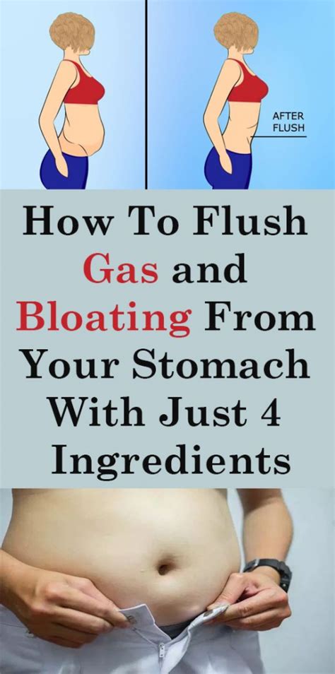 How To Flush Gas And Bloating From Your Stomach With Just 4 Ingredients There Are A Lot Of