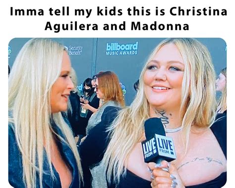 Imma Tell My Kids This Is Christina Aguilera And Madonna Nikkismom8