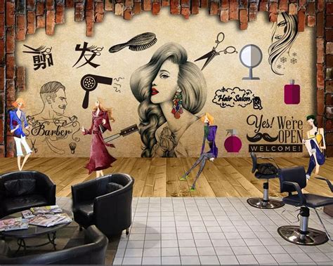 Custom Modern Wallpaperwoman In Artistic Image With Hair Decoration