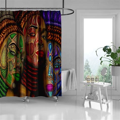 Beautiful African Woman Shower Curtain For Artistic Bathroom Decor Craigshirt